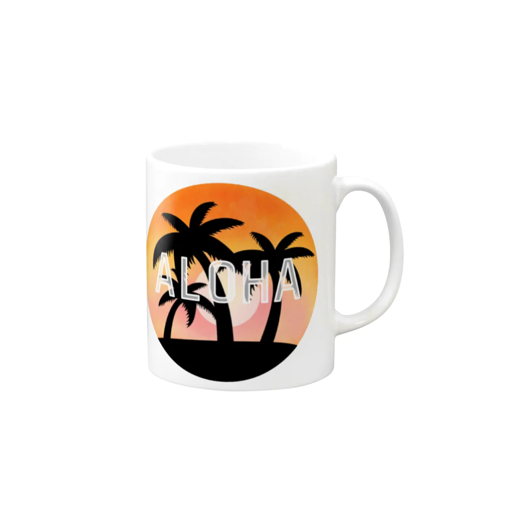 723_444のThe sea of the sunset.🌇 Mug :right side of the handle