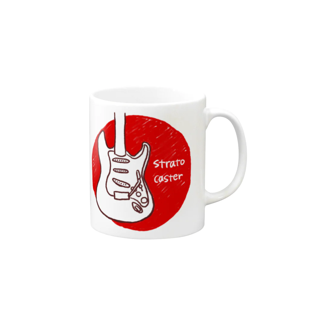 kuroshioのストラトキャスター Mug :right side of the handle