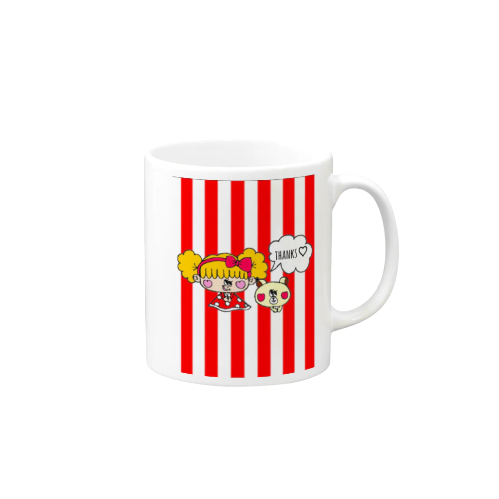 honeys'shopのPOP☆girl Mug :right side of the handle