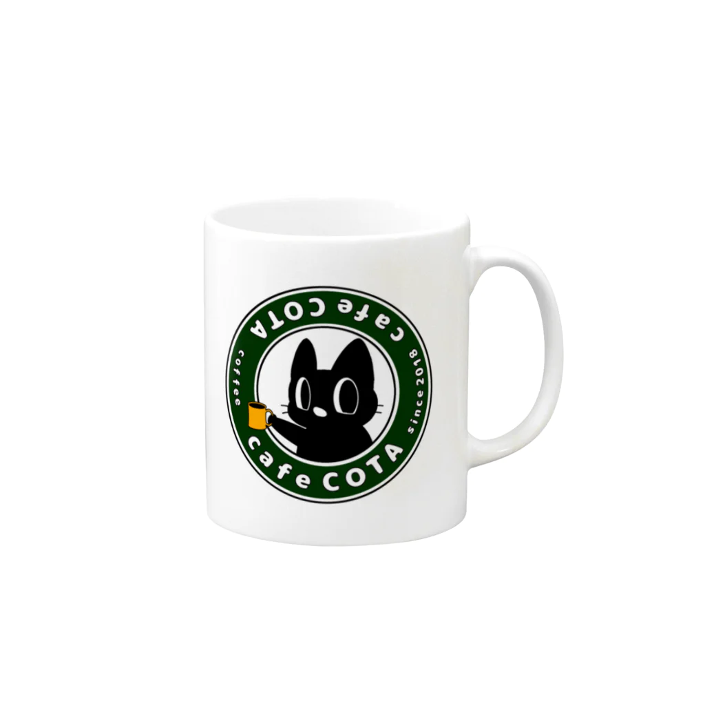 cafeCOTA-SHOPのカフェコタ Mug :right side of the handle