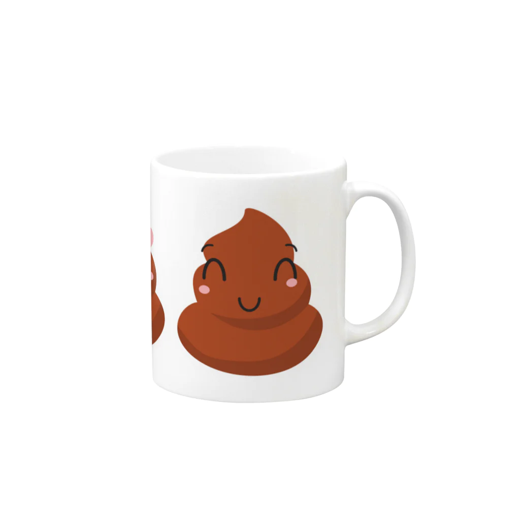 FoxFangのkawaii poop Mug :right side of the handle