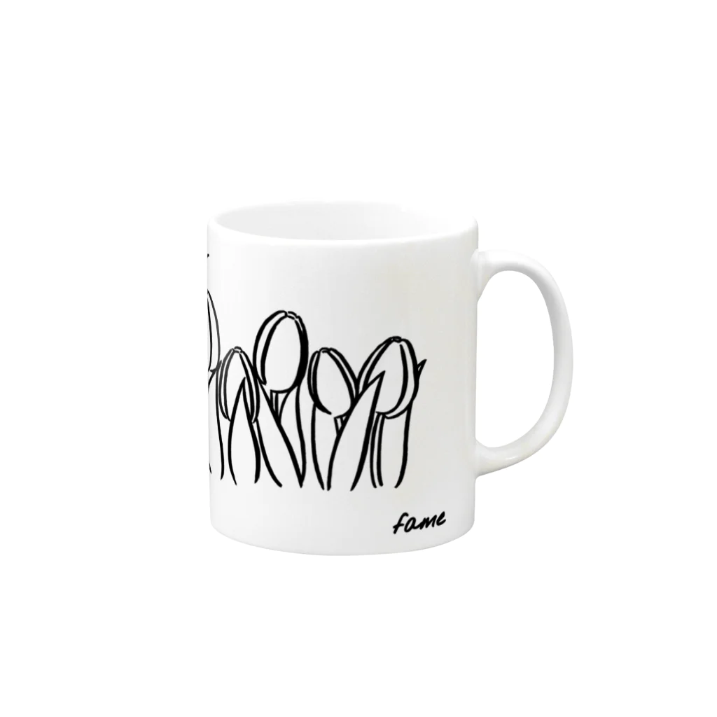 Hinaのちゅーりっぷ Mug :right side of the handle