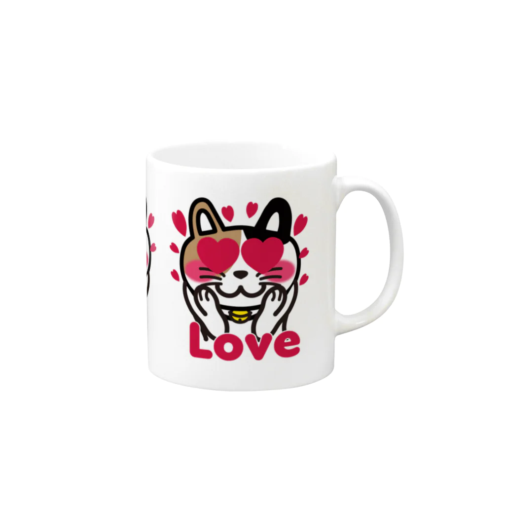 キッズモード某のねこLove Mug :right side of the handle