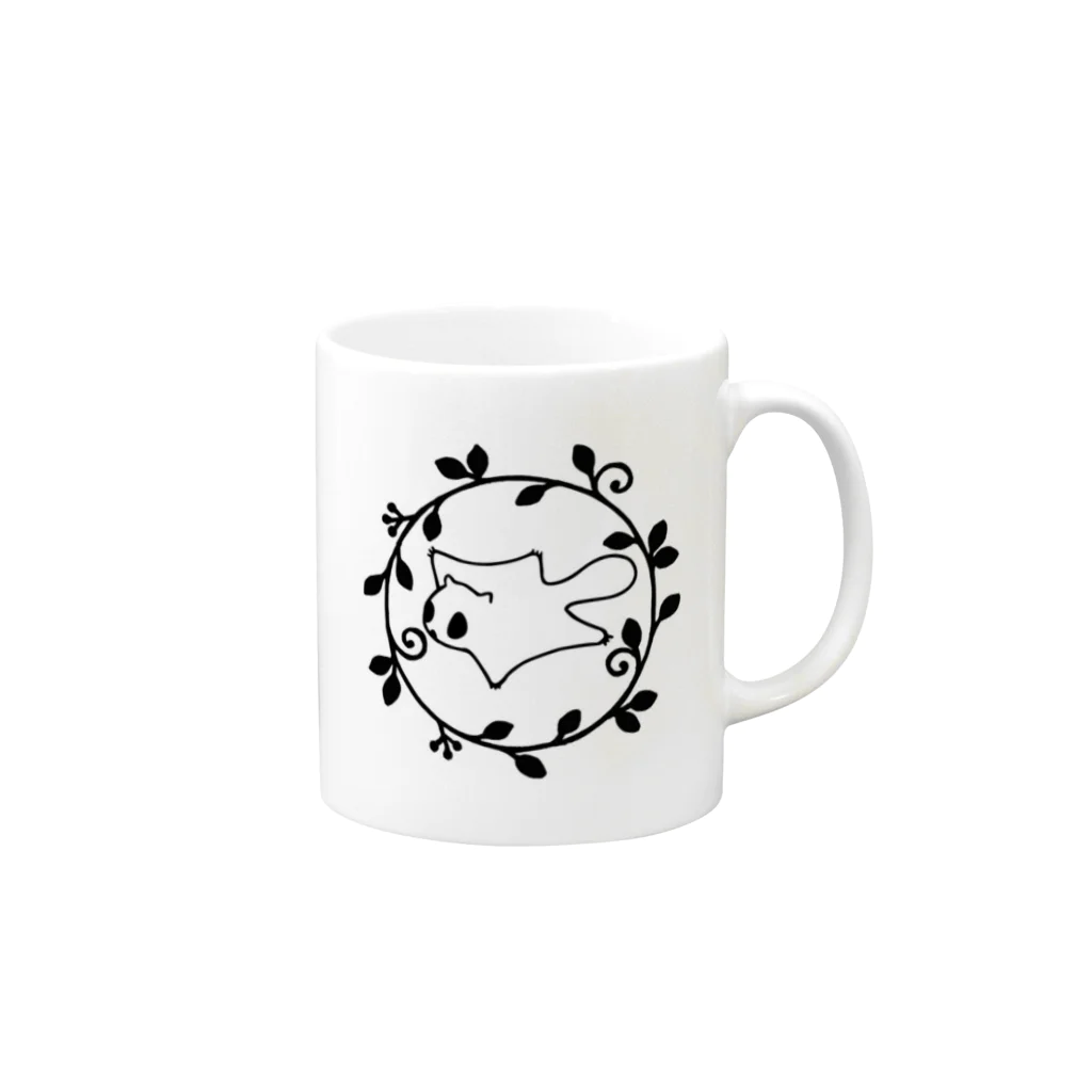 あとりえももんがのあとりえももんが Mug :right side of the handle