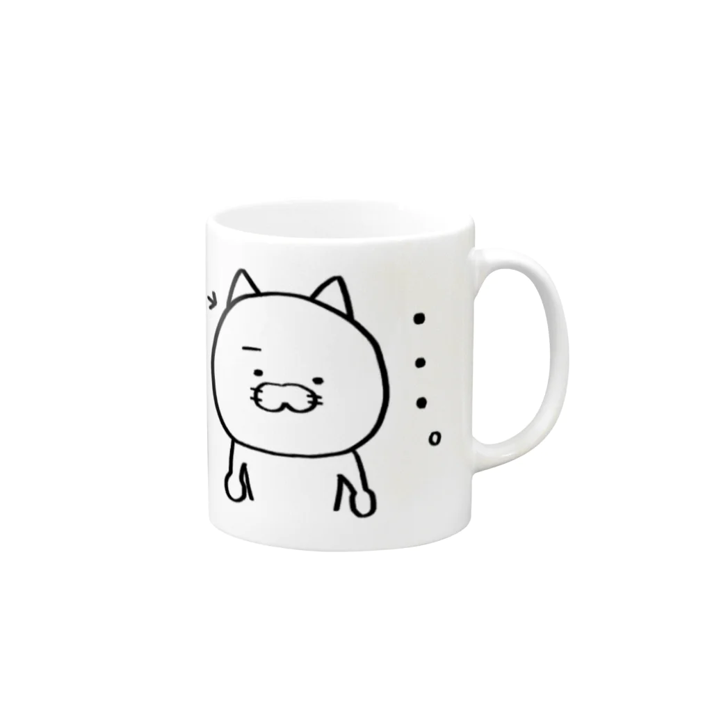 あきつばのにゃんこ系 Mug :right side of the handle