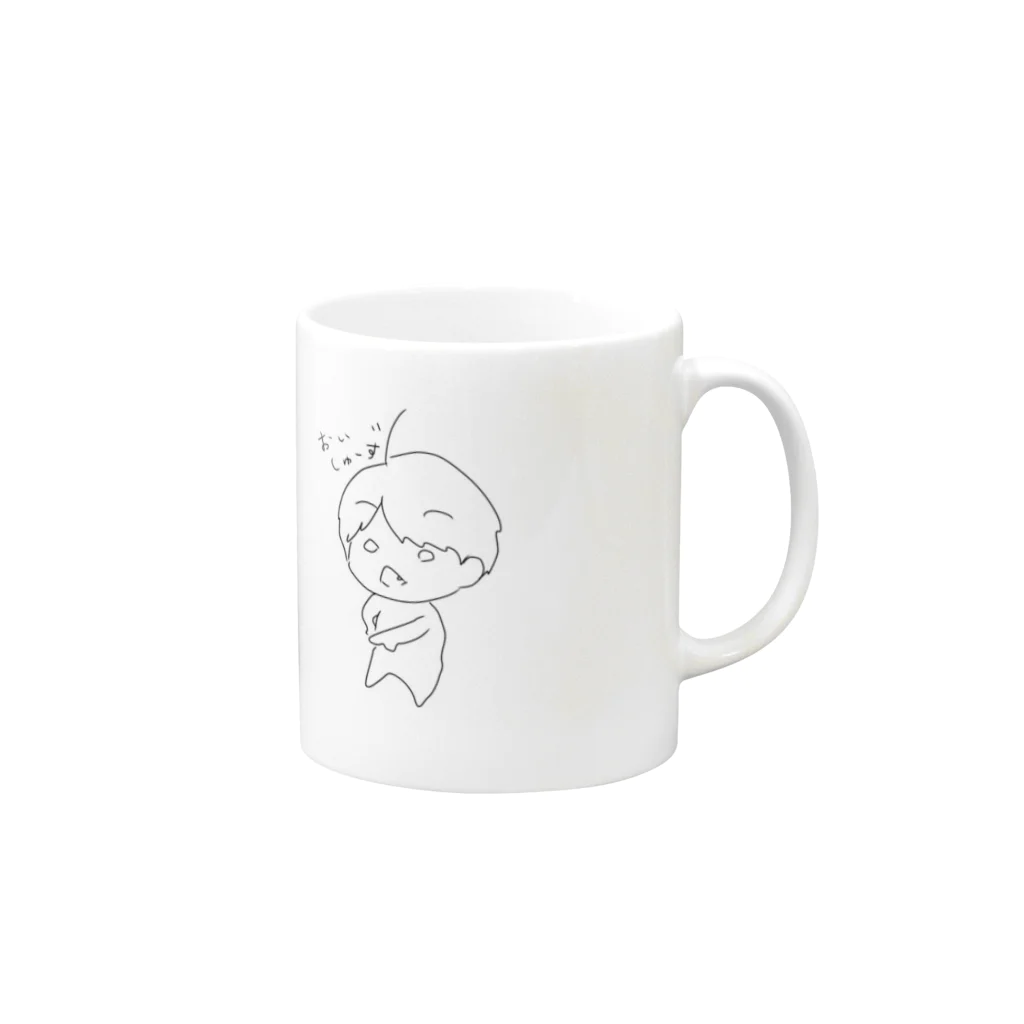 なーちゃん一択(最弱パチンカス)のおい しゅーずカップ Mug :right side of the handle