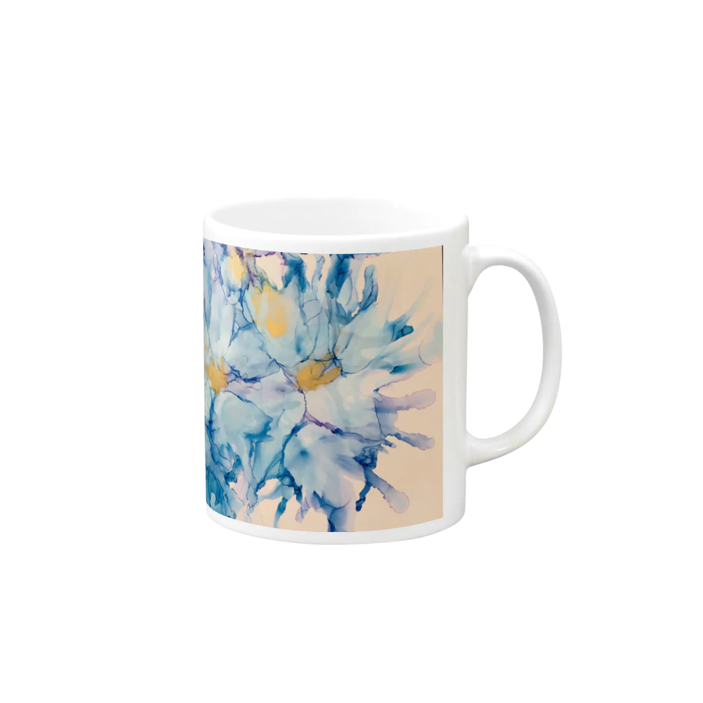 kohaku_no.5のsea＆flower  Mug :right side of the handle