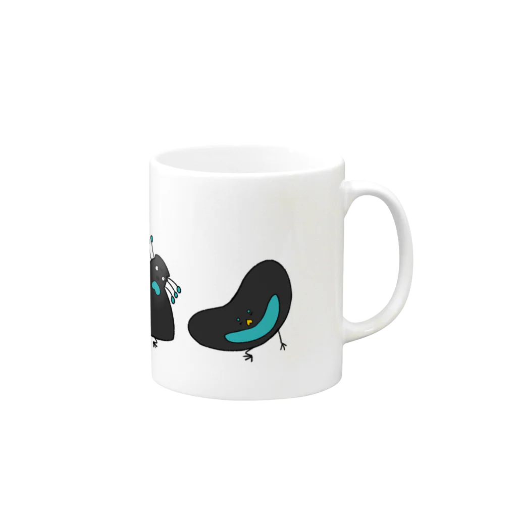 kiyoraのカーターとカンカン Mug :right side of the handle