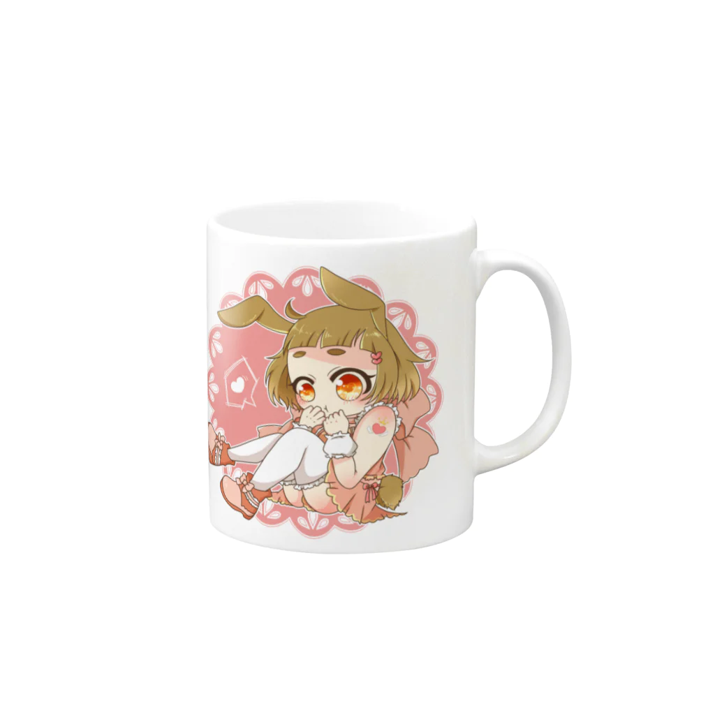 水無月@SUZURI始めましたのうさぎ少女 Mug :right side of the handle