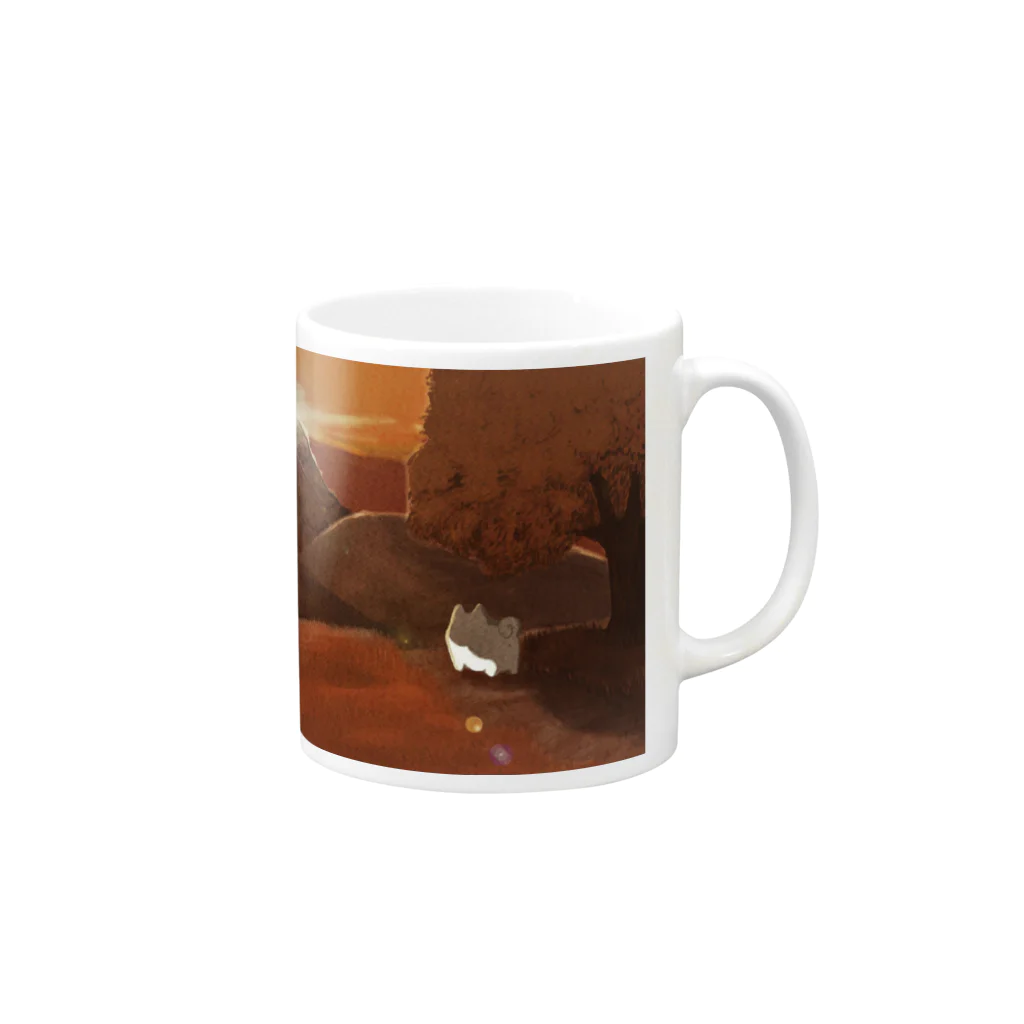 田団団長@ナマハゲダーのDOG Mug :right side of the handle