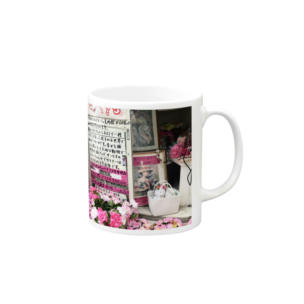 街の遊撃手の桜丘の呪い Mug :right side of the handle