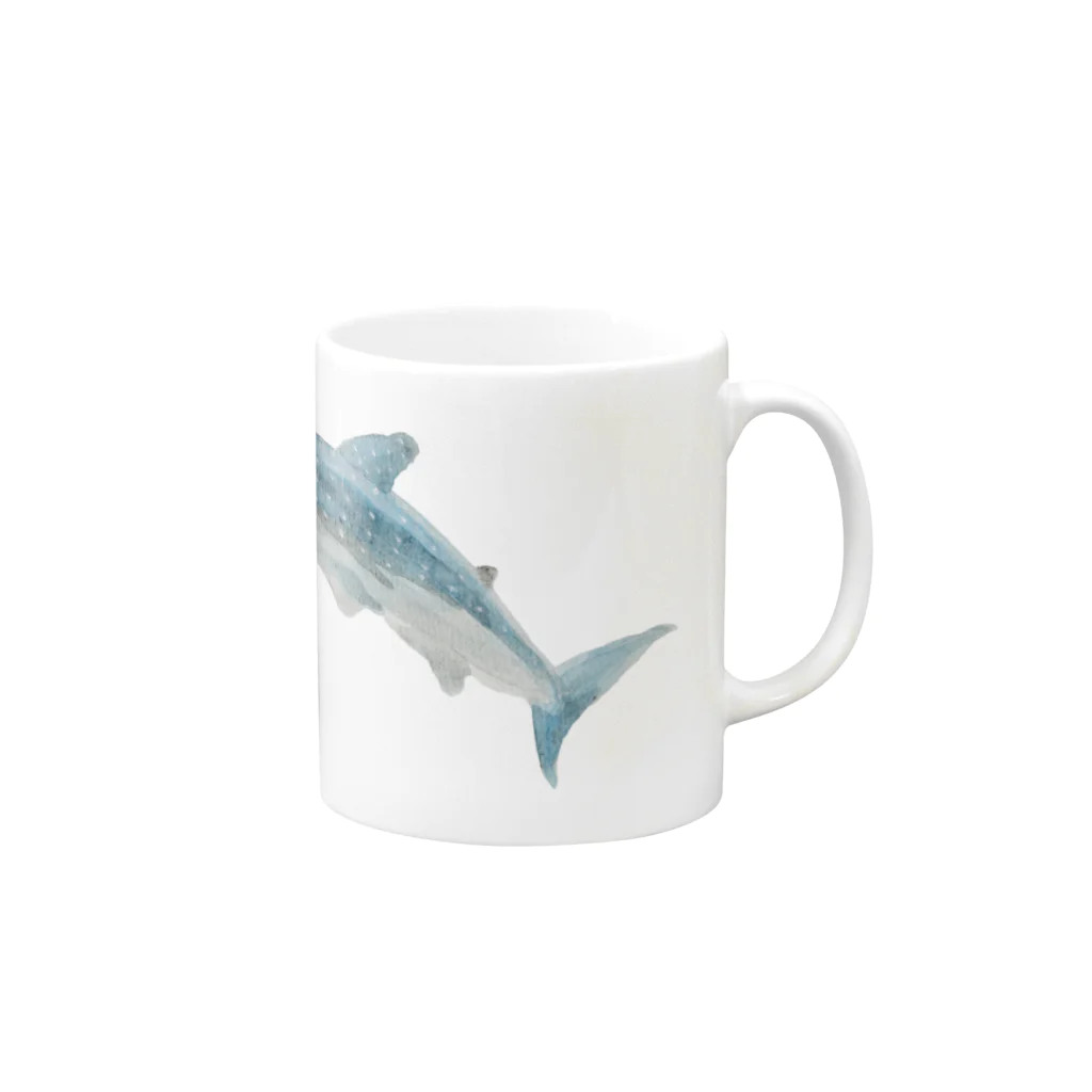 Canako Inoueのジンベイザメ Mug :right side of the handle