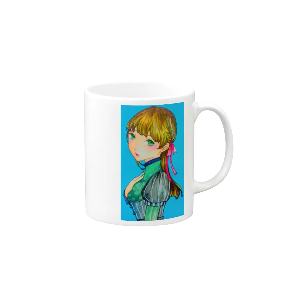 食塩のダイアナ Mug :right side of the handle