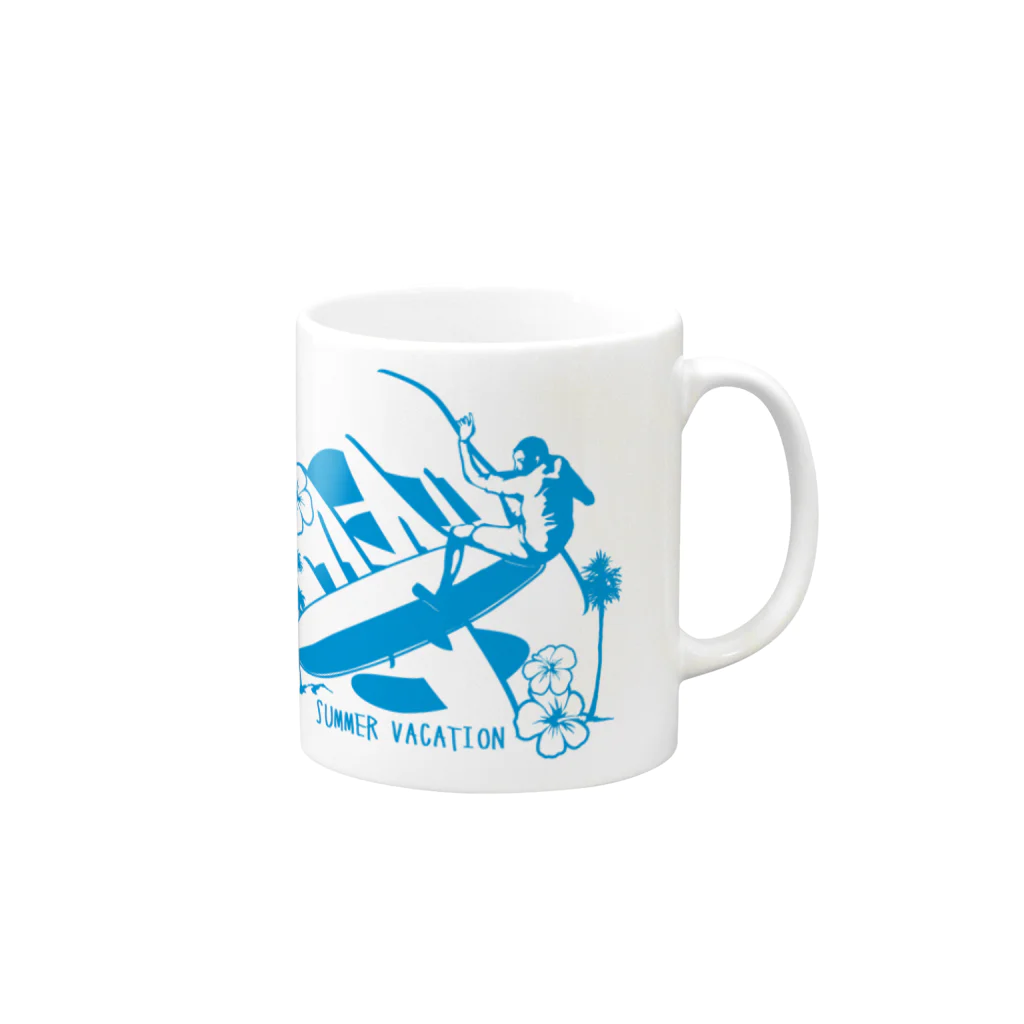 JOKERS FACTORYのLONG BORDER Mug :right side of the handle