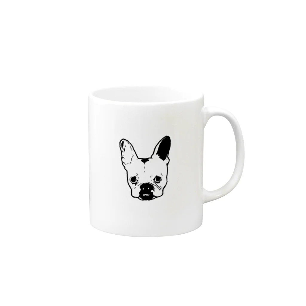 norisukeのむきだし犬 Mug :right side of the handle