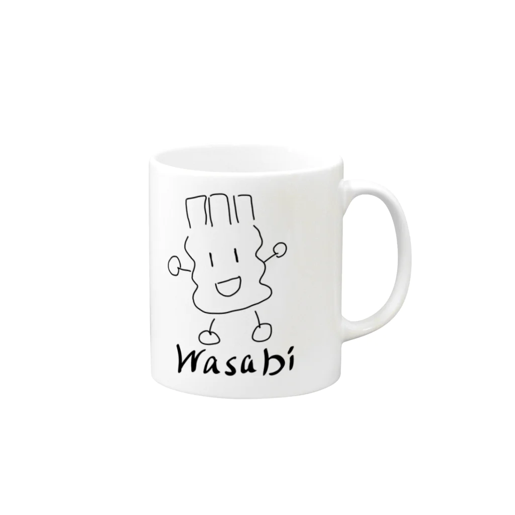 宮園“LUCY”拓弥(ライブ映像公開中!)のデカわさびモノ Mug :right side of the handle