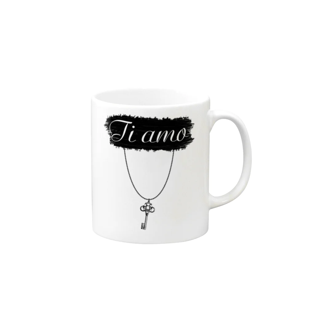 Mr.RightのAmore&Tiamo ペアルック Mug :right side of the handle