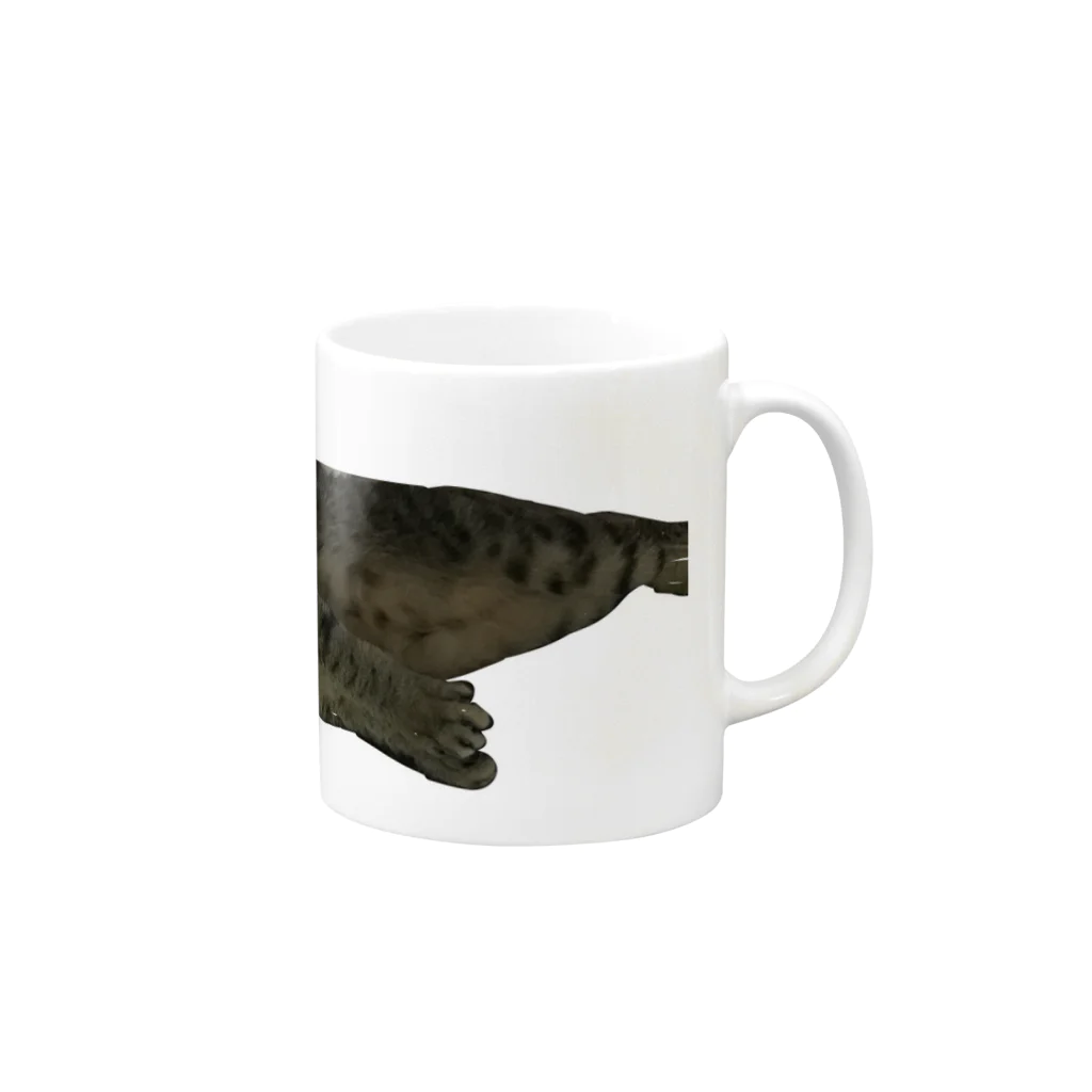 えのきの猫 Mug :right side of the handle