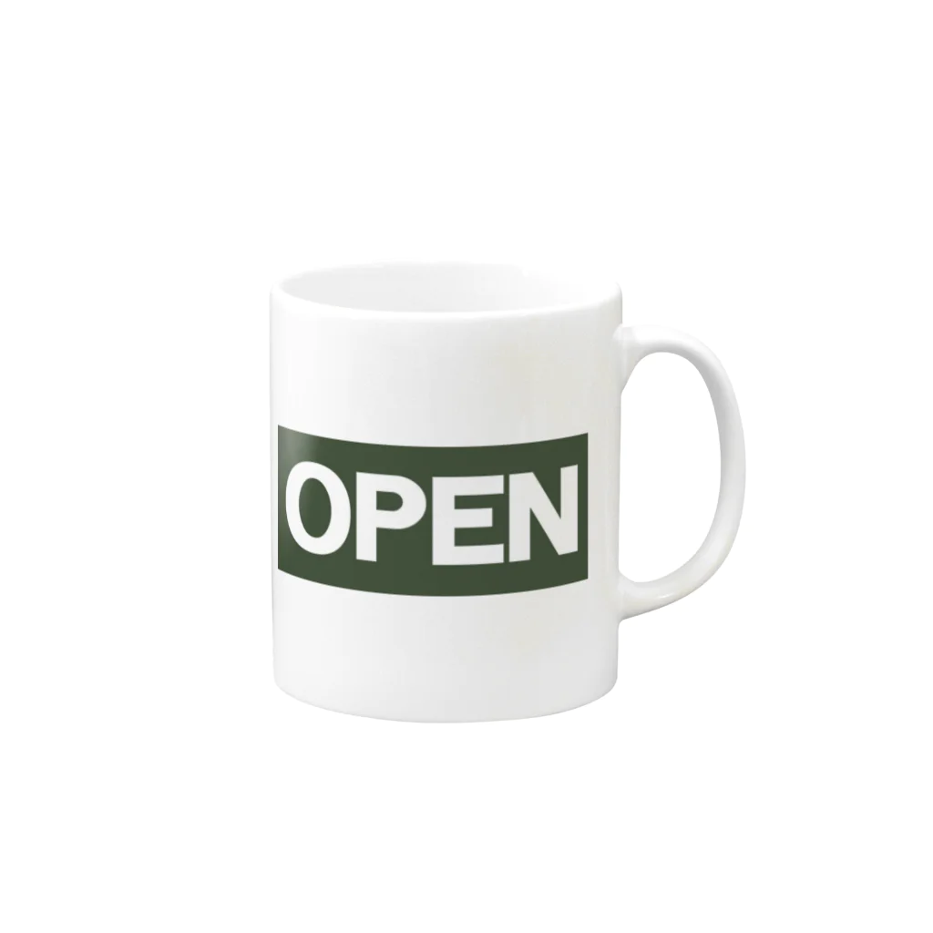 B/BのOPEN Mug :right side of the handle