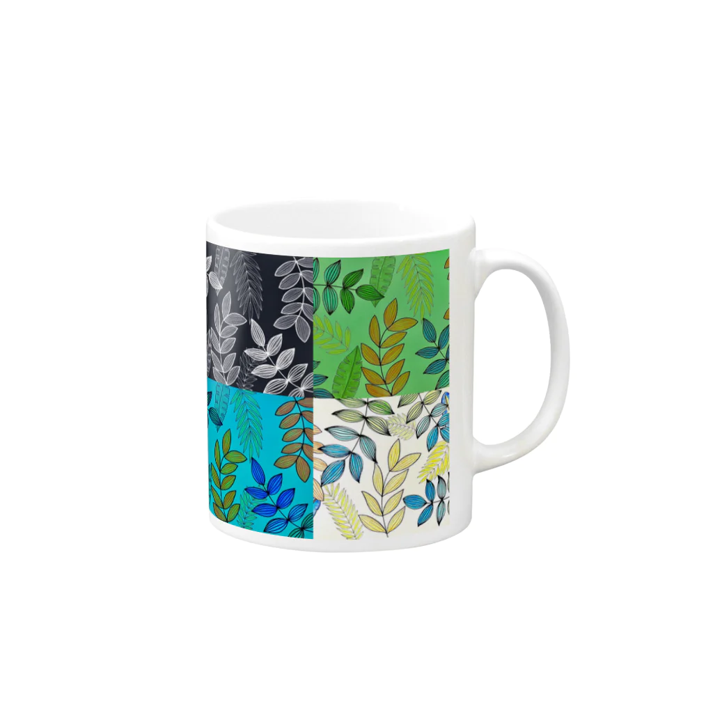 parameciumのぼたにかる Mug :right side of the handle