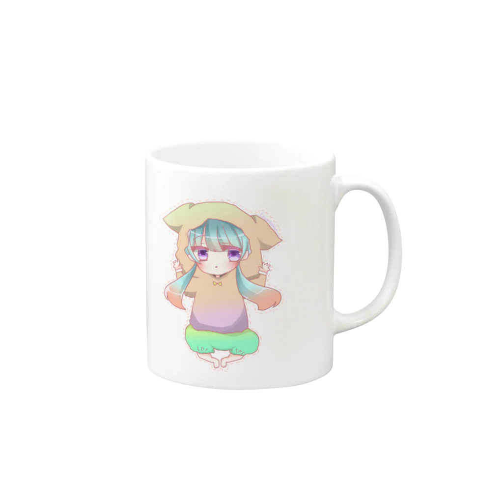 みちぇりの和泉雲Baby Mug :right side of the handle