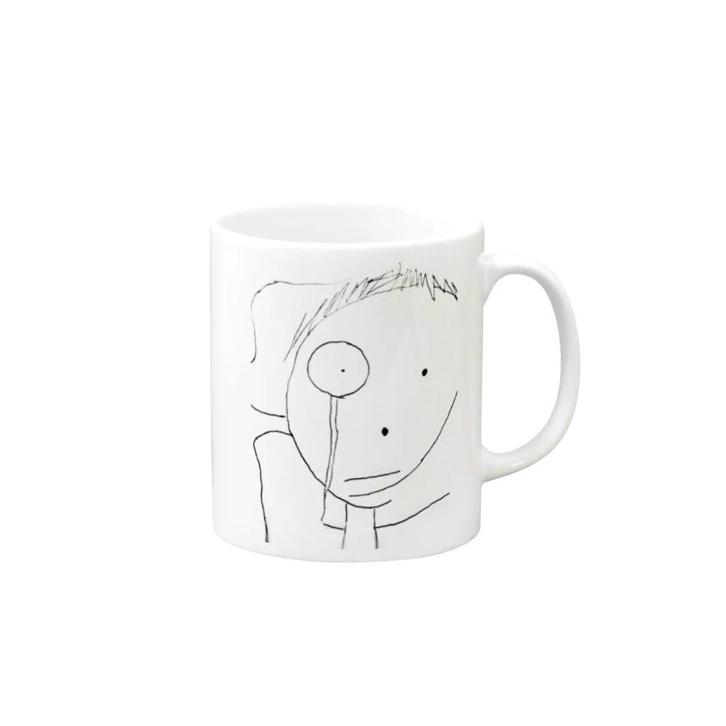 コズミックデザインの天才 Mug :right side of the handle