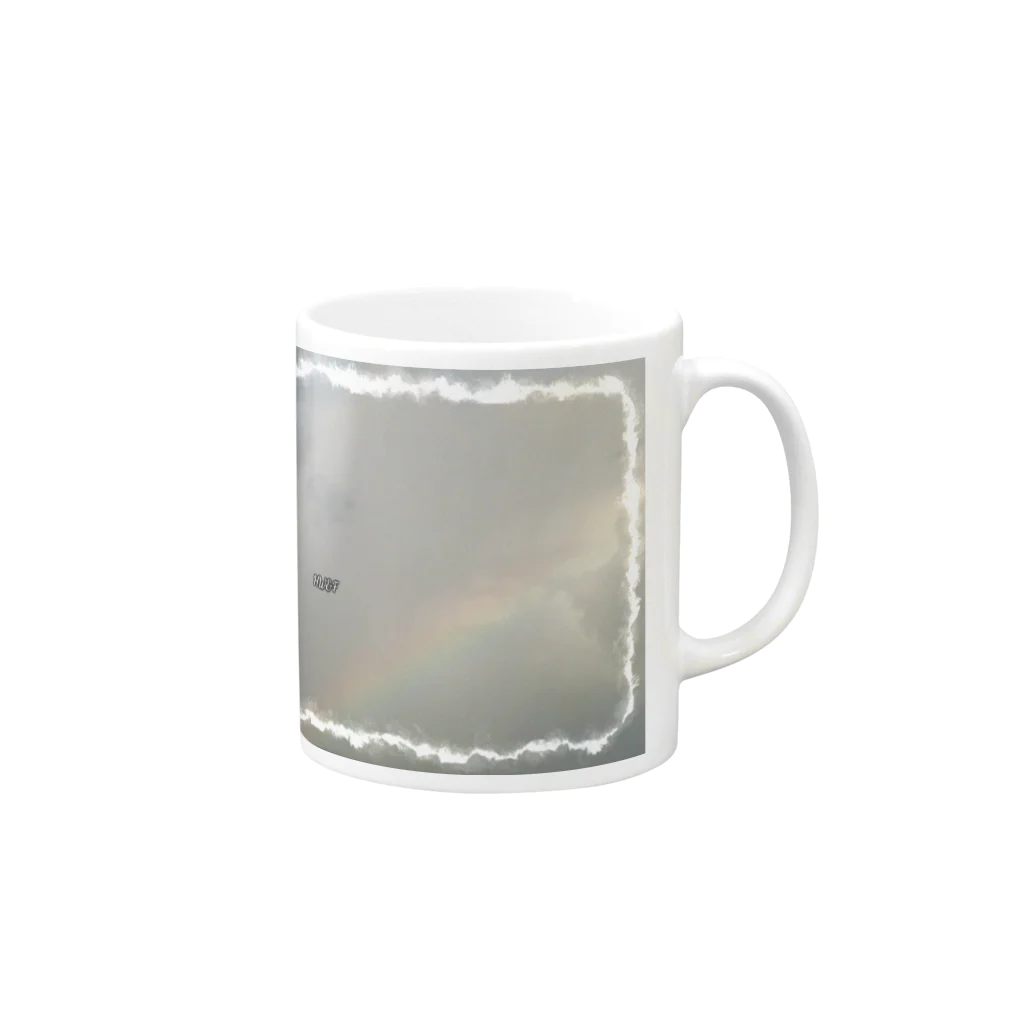 ふぃろの虹と小さくなったHW&F Mug :right side of the handle