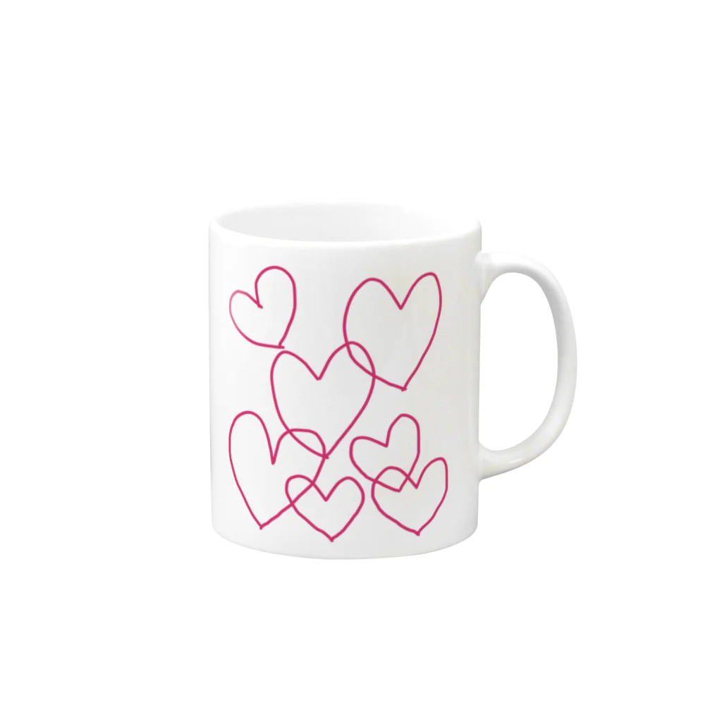 ☆ららくらら☆のHeart Mug :right side of the handle