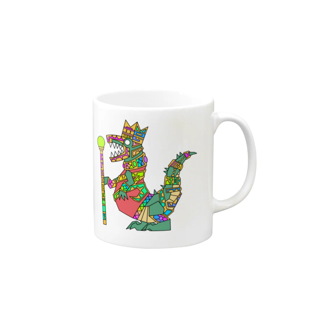 もよういぬ（グッズ販売）の２３　ワニ Mug :right side of the handle