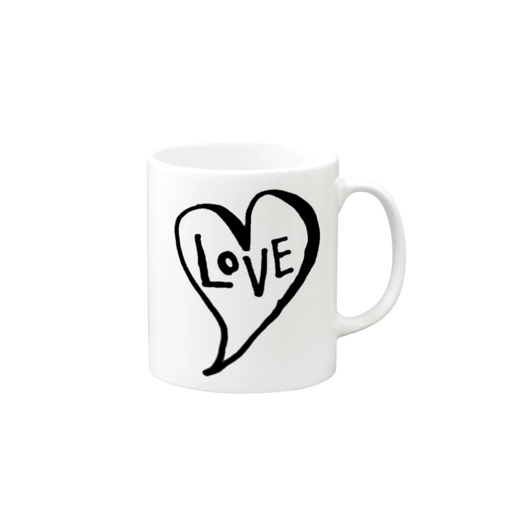 なつのLove Mug :right side of the handle