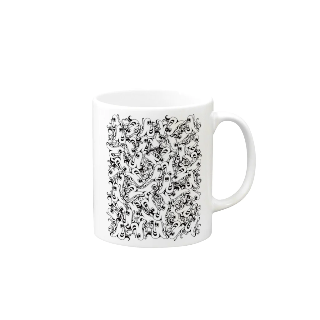 良い信仰の侵略ウィンナー Mug :right side of the handle