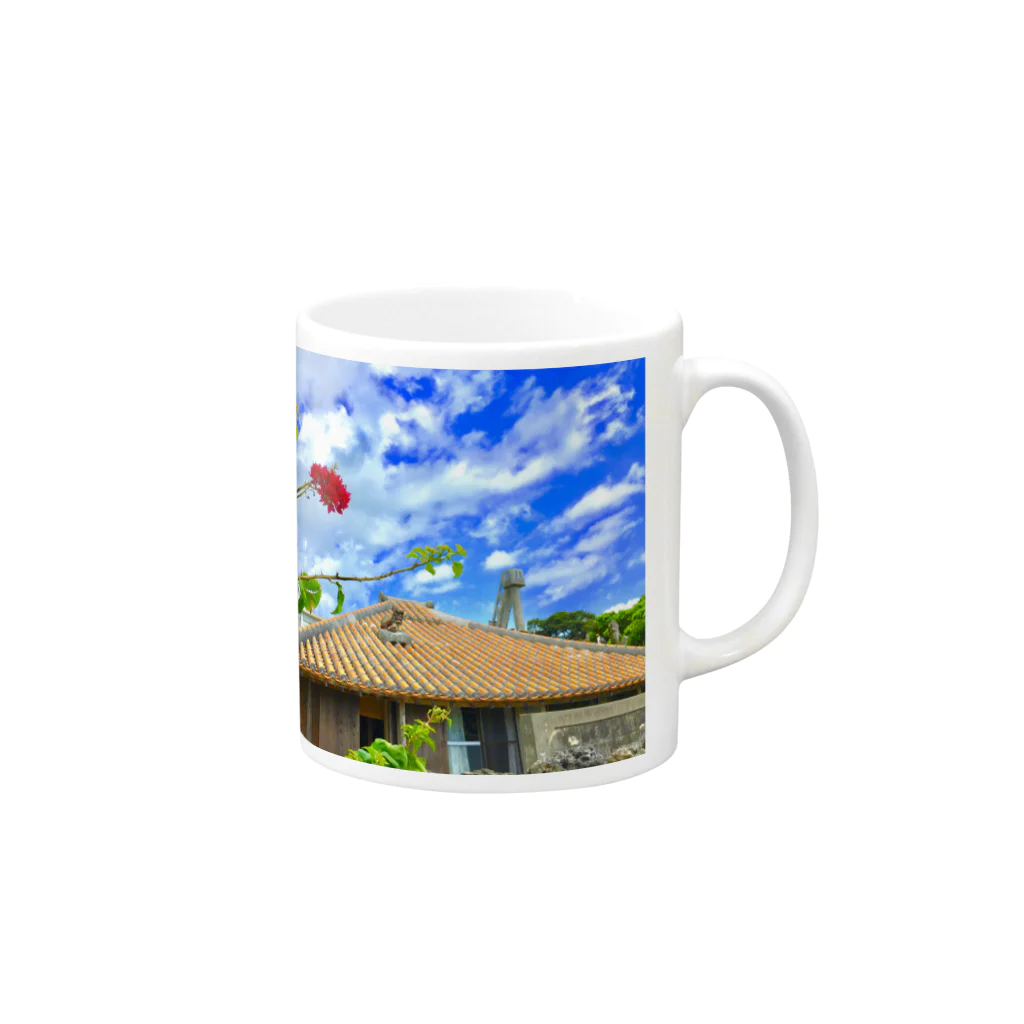 mizuphoto galleryの竹富島の心 Mug :right side of the handle