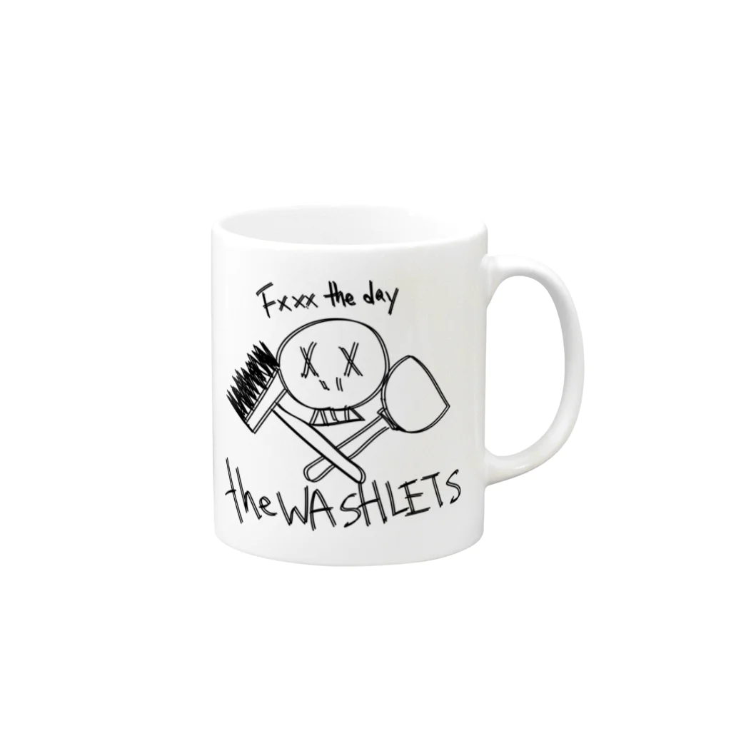 theWASHLTS SHOPのFxxx the day Mug :right side of the handle