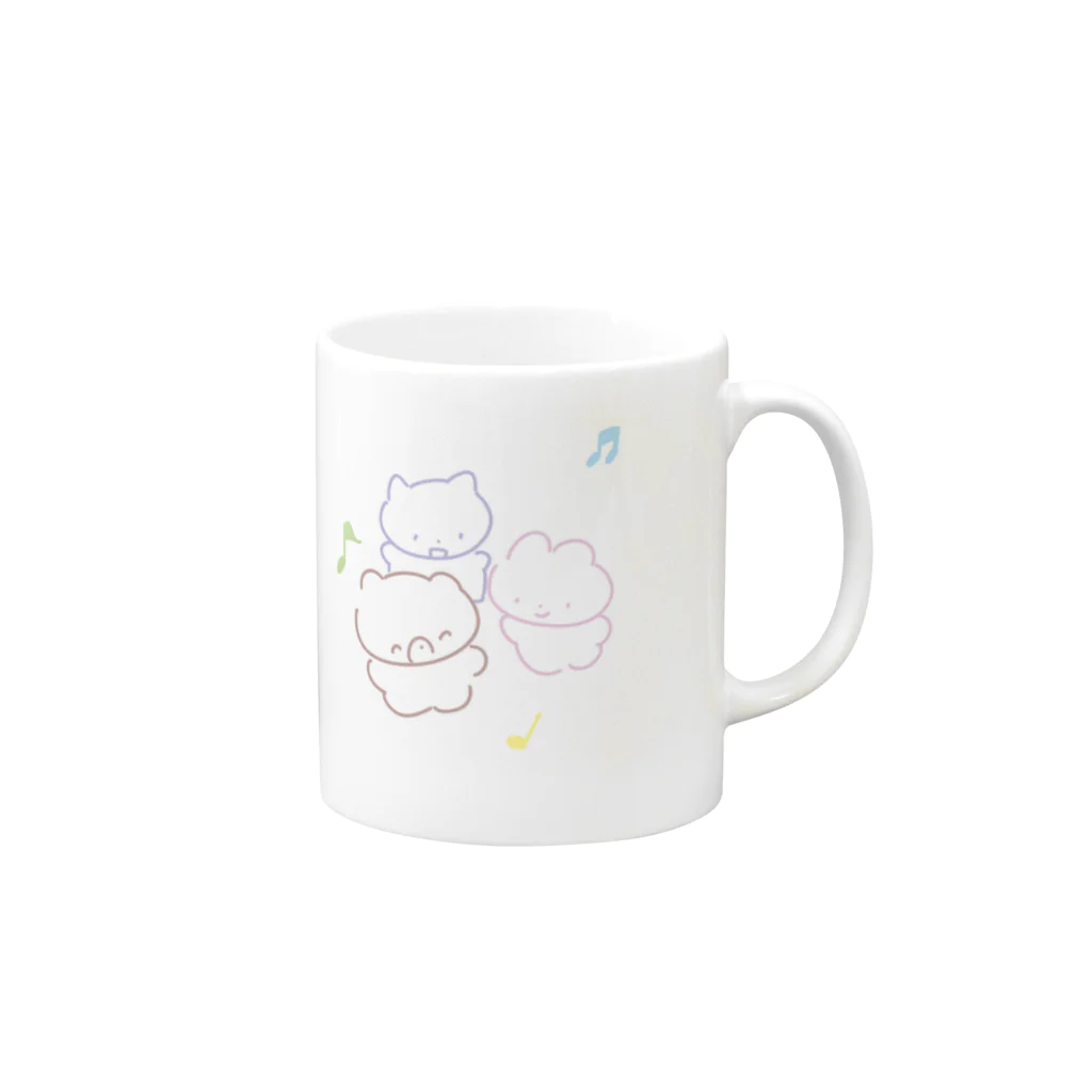 ayaka_endoのkumanekousa-chan Mug :right side of the handle