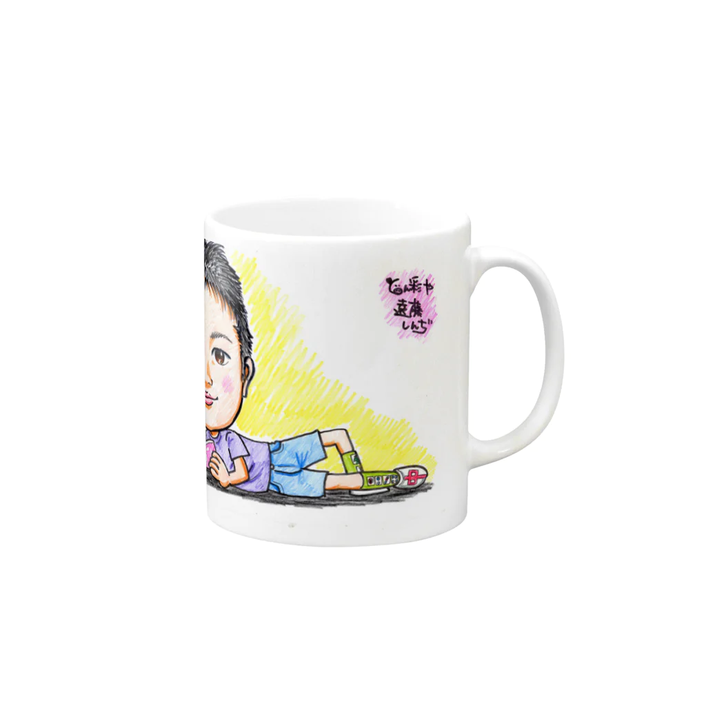 シンヂェラの小窓のナイキJr. Mug :right side of the handle