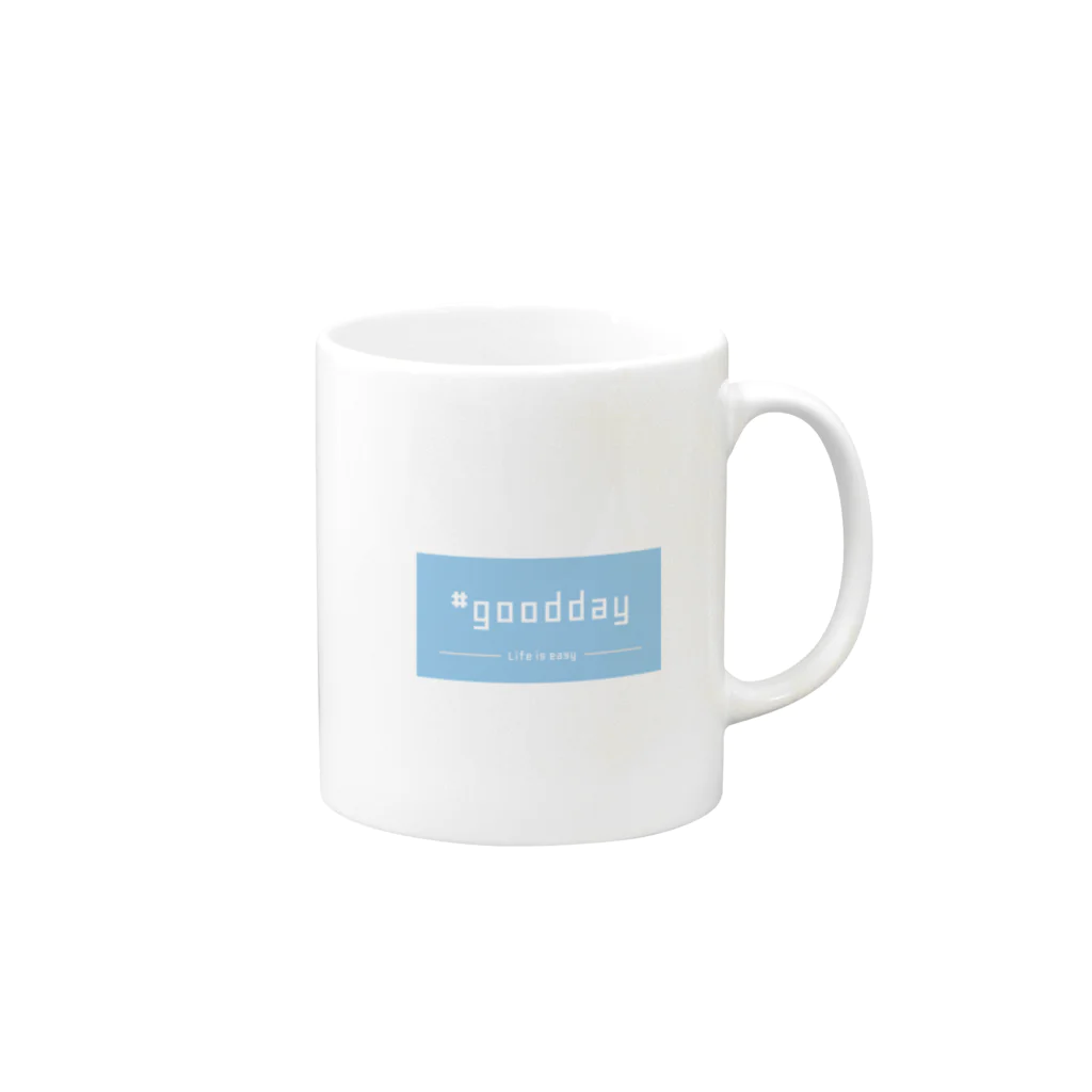 ライフスタイルグッズの#goodday -Life is easy - Mug :right side of the handle