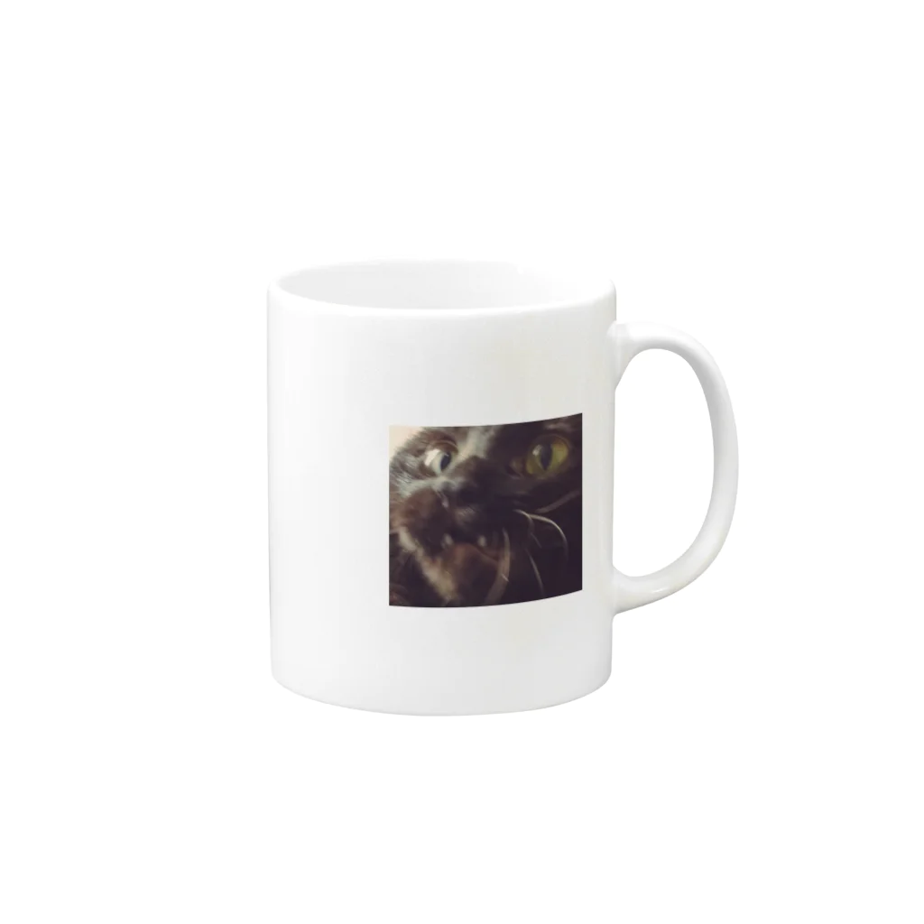 not(おきょん)のなんや猫 Mug :right side of the handle