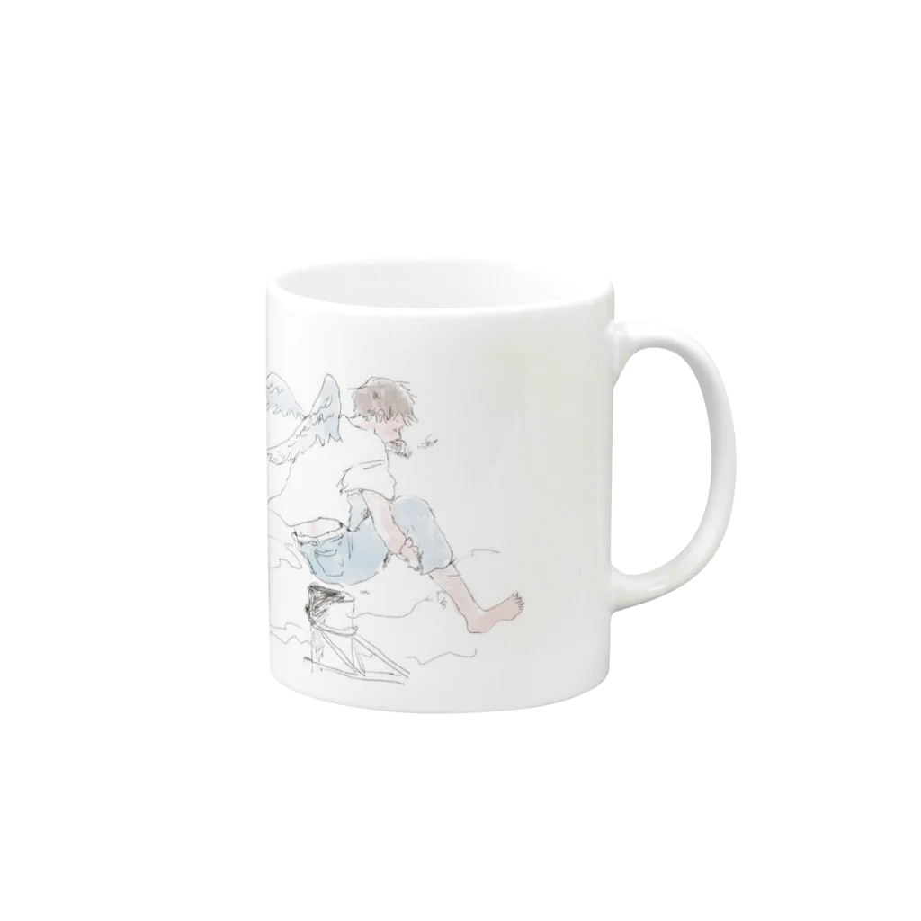 いをののて Mug :right side of the handle