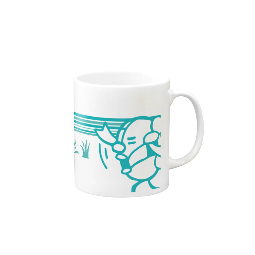 キャニコム 公式ショップのまさおくんのマグぅ Mug :right side of the handle