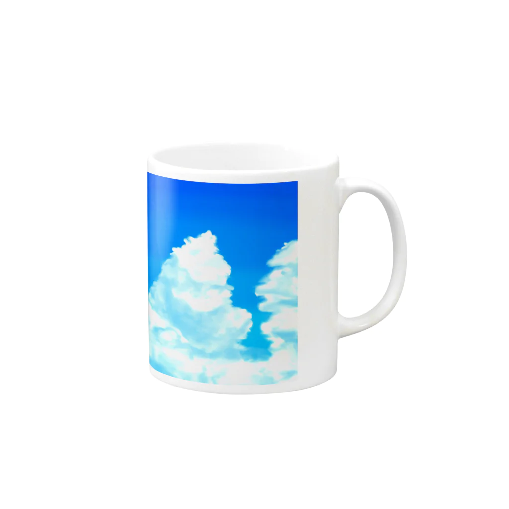 さ  らのお空 Mug :right side of the handle