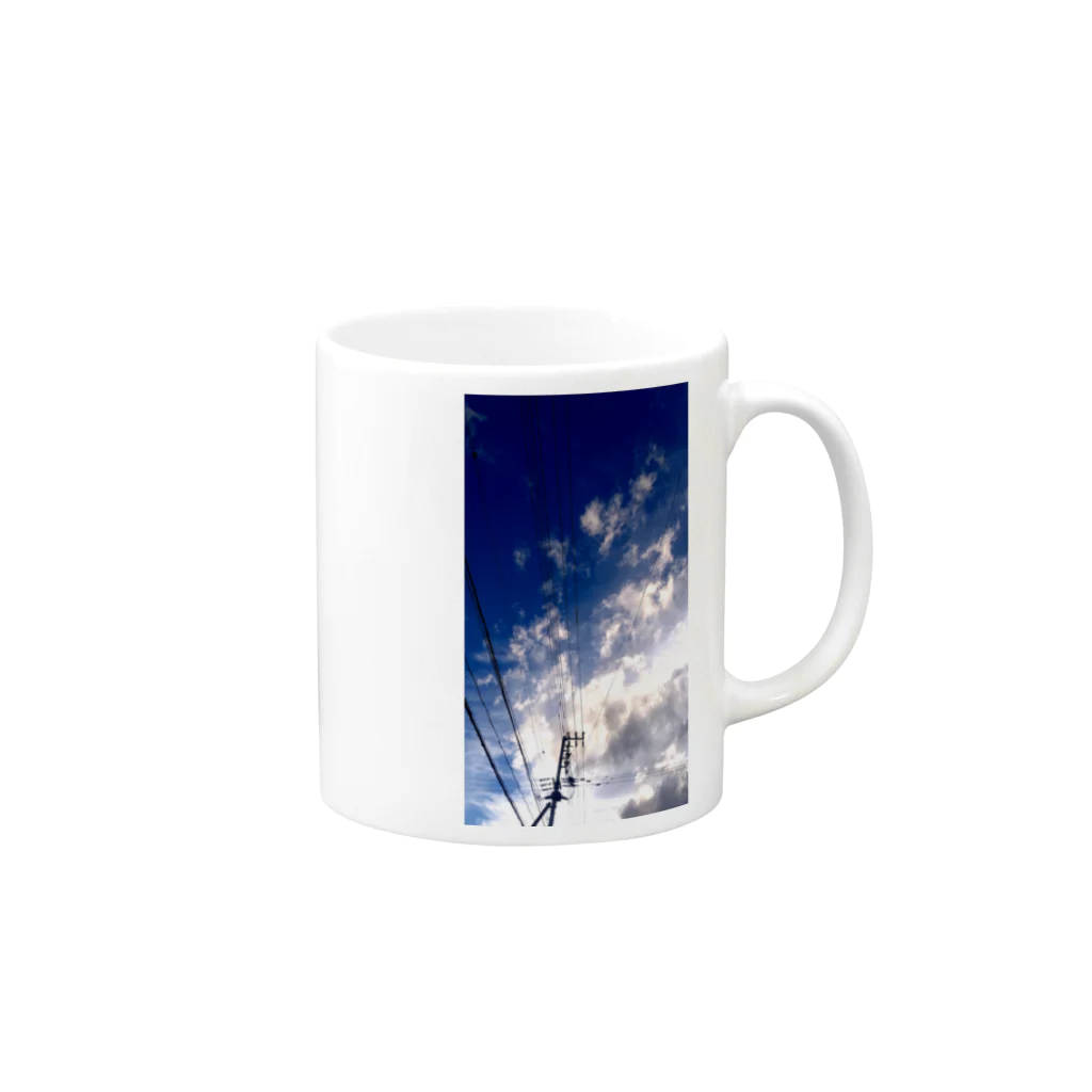 A X u / 亜 素の「Transparent」マグ Mug :right side of the handle