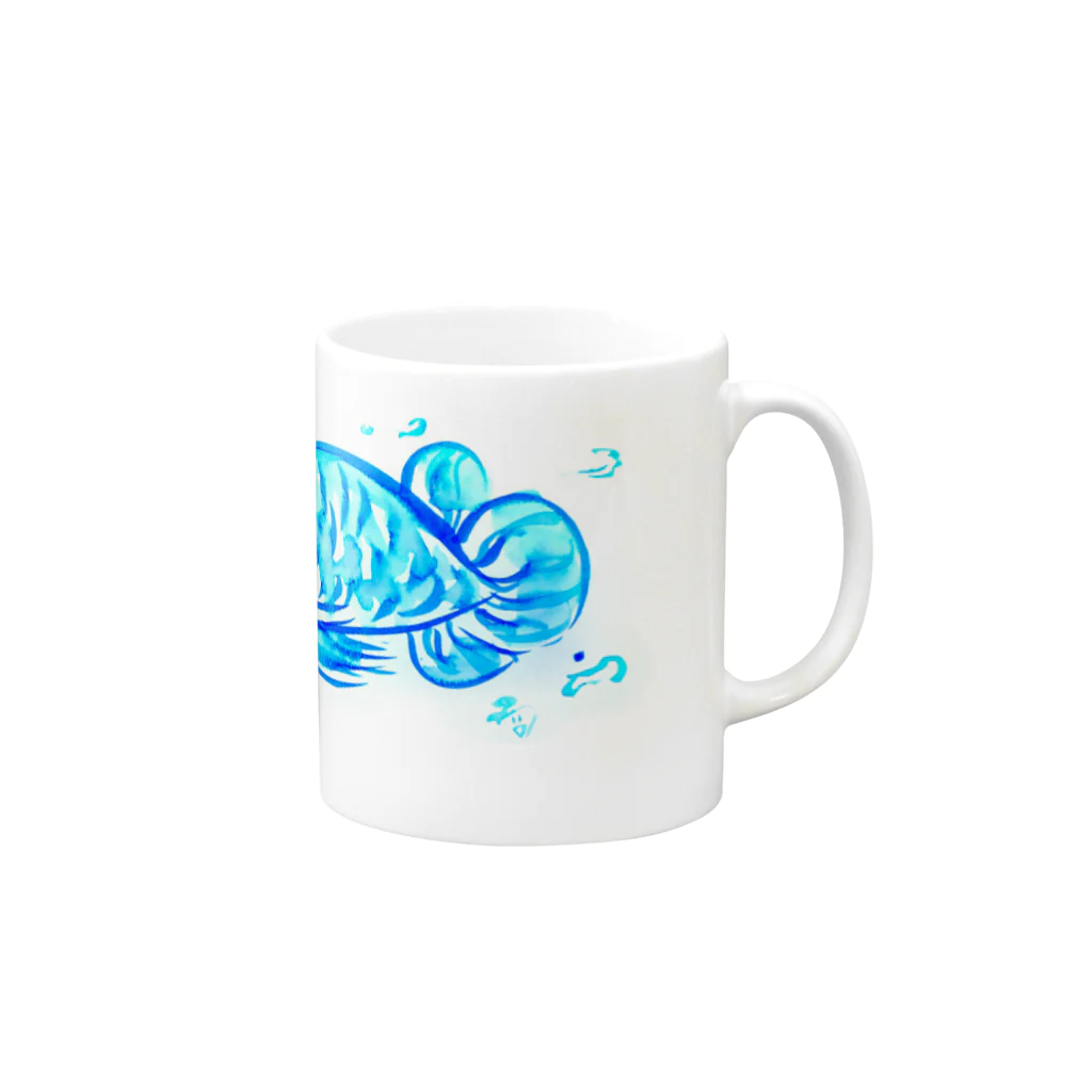 はしうおの青々 Mug :right side of the handle