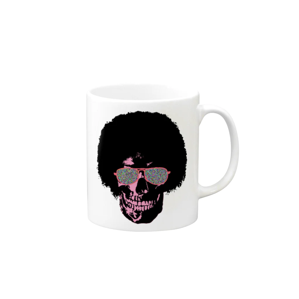 MackToons A.K.A カキ天のFunky Skull!!!! Mug :right side of the handle