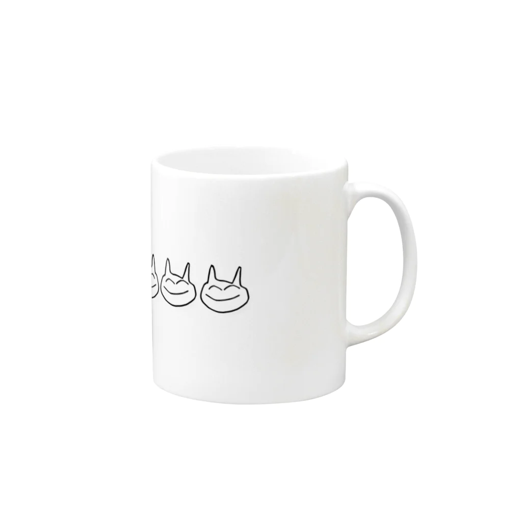 ranchanの大量の猫 Mug :right side of the handle