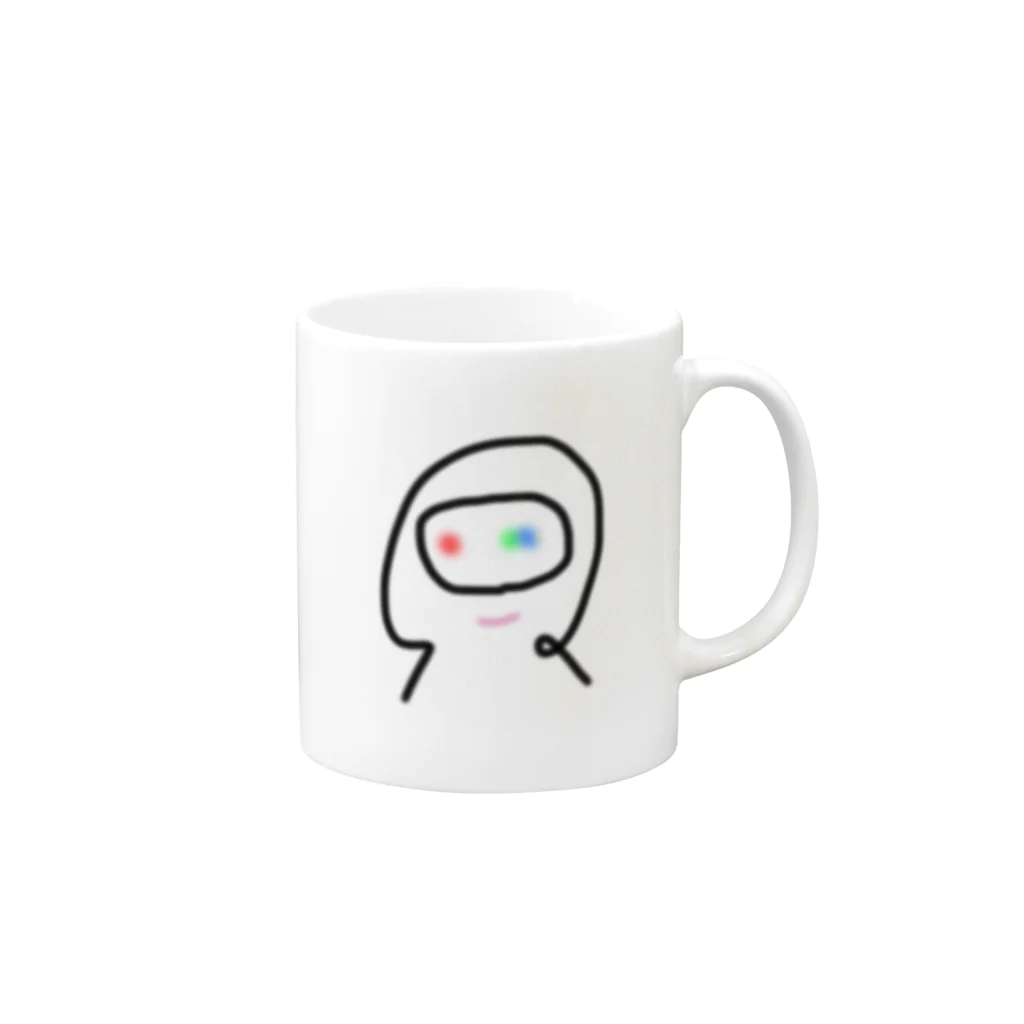 ONENJIのヘルメッター１ Mug :right side of the handle