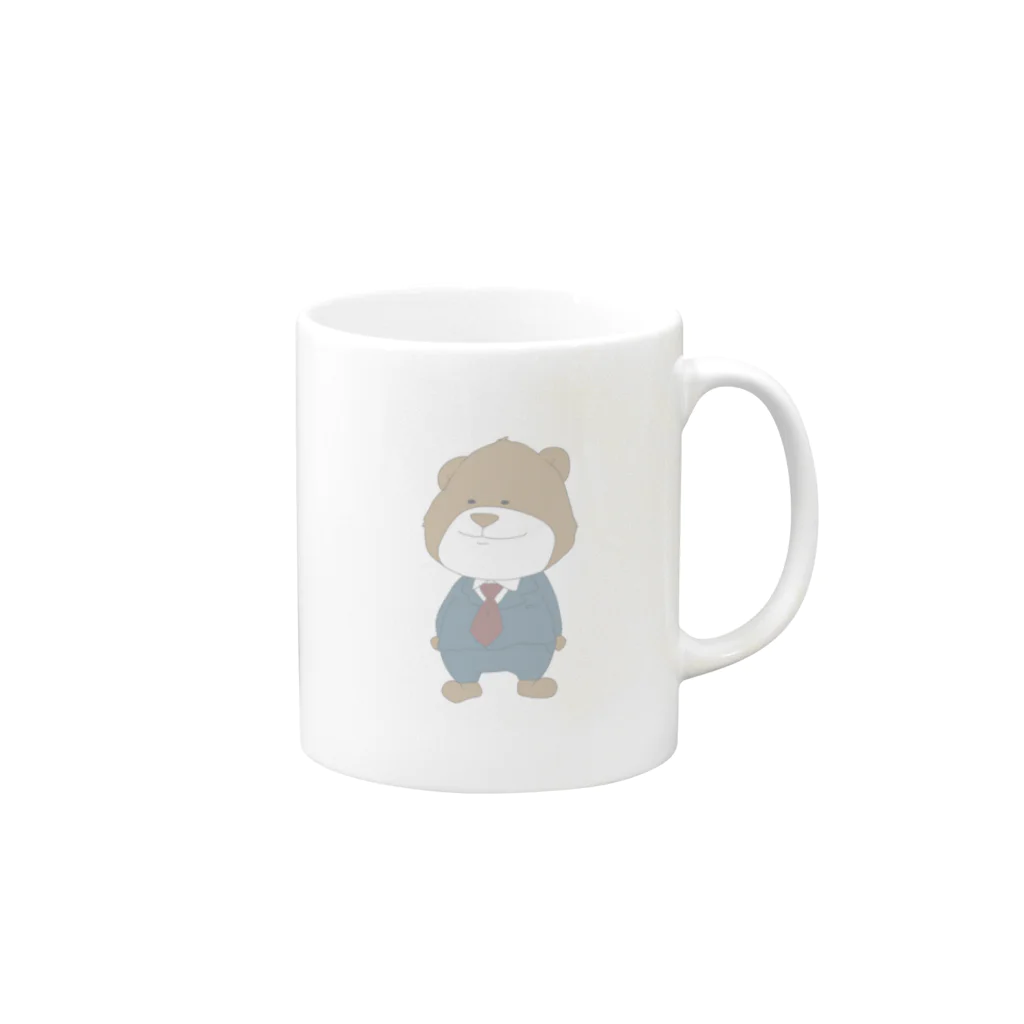 :Felizのサラリーマン くま Mug :right side of the handle