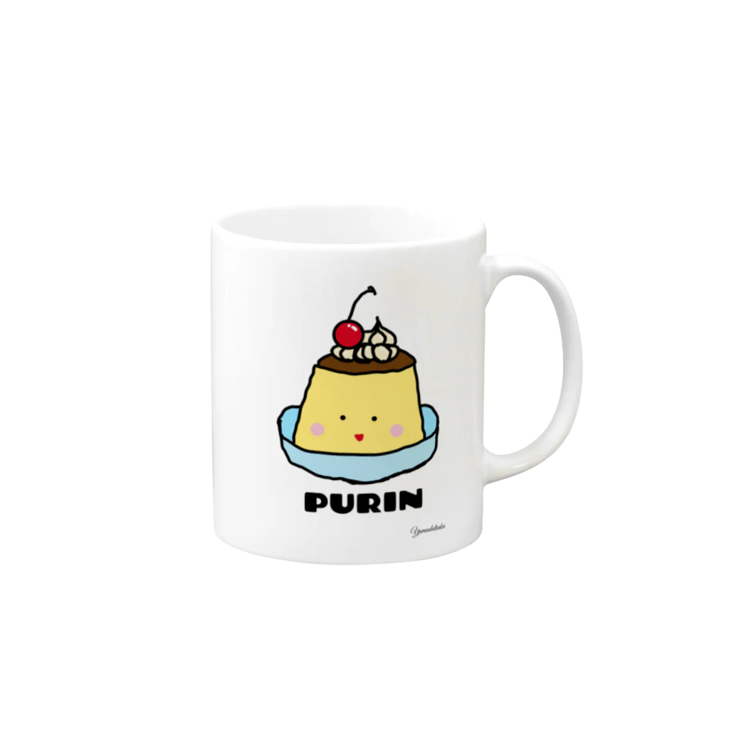 Yamadatinkuのぷるぷるプリン🍮 Mug :right side of the handle