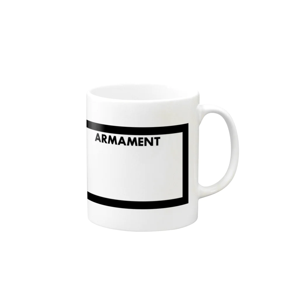 LOVELETTERのARMAMENT マグカップの取っ手の右面