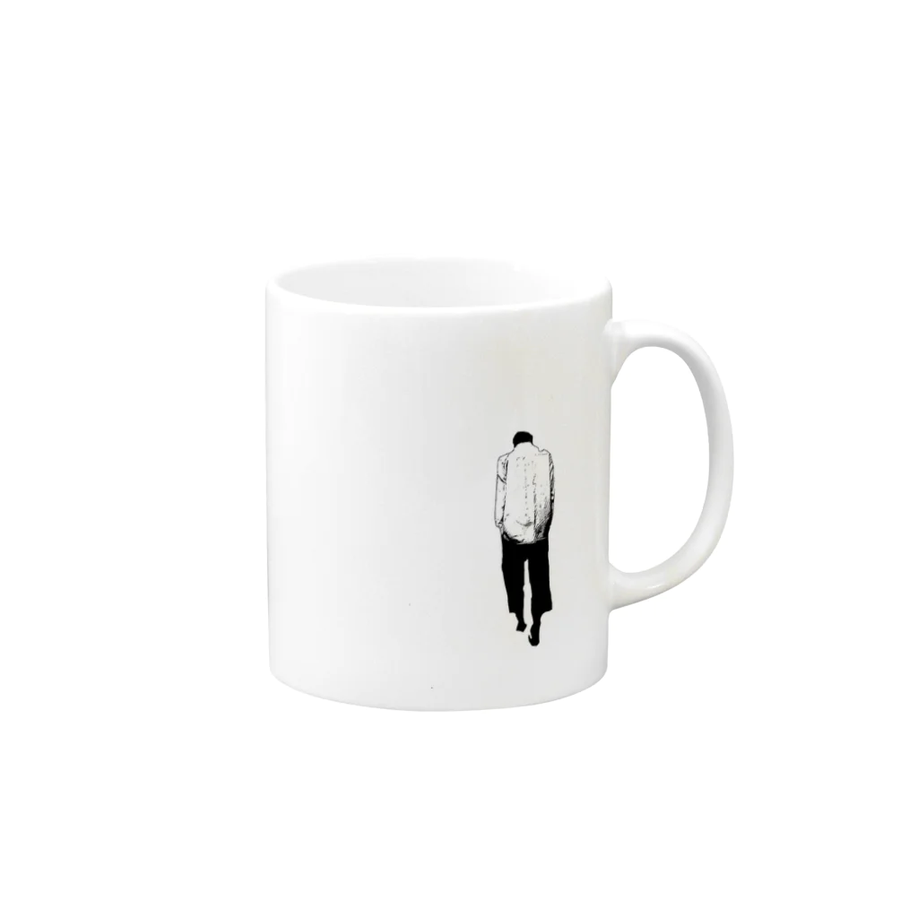 いけがみ。のTAKE OFF Mug :right side of the handle