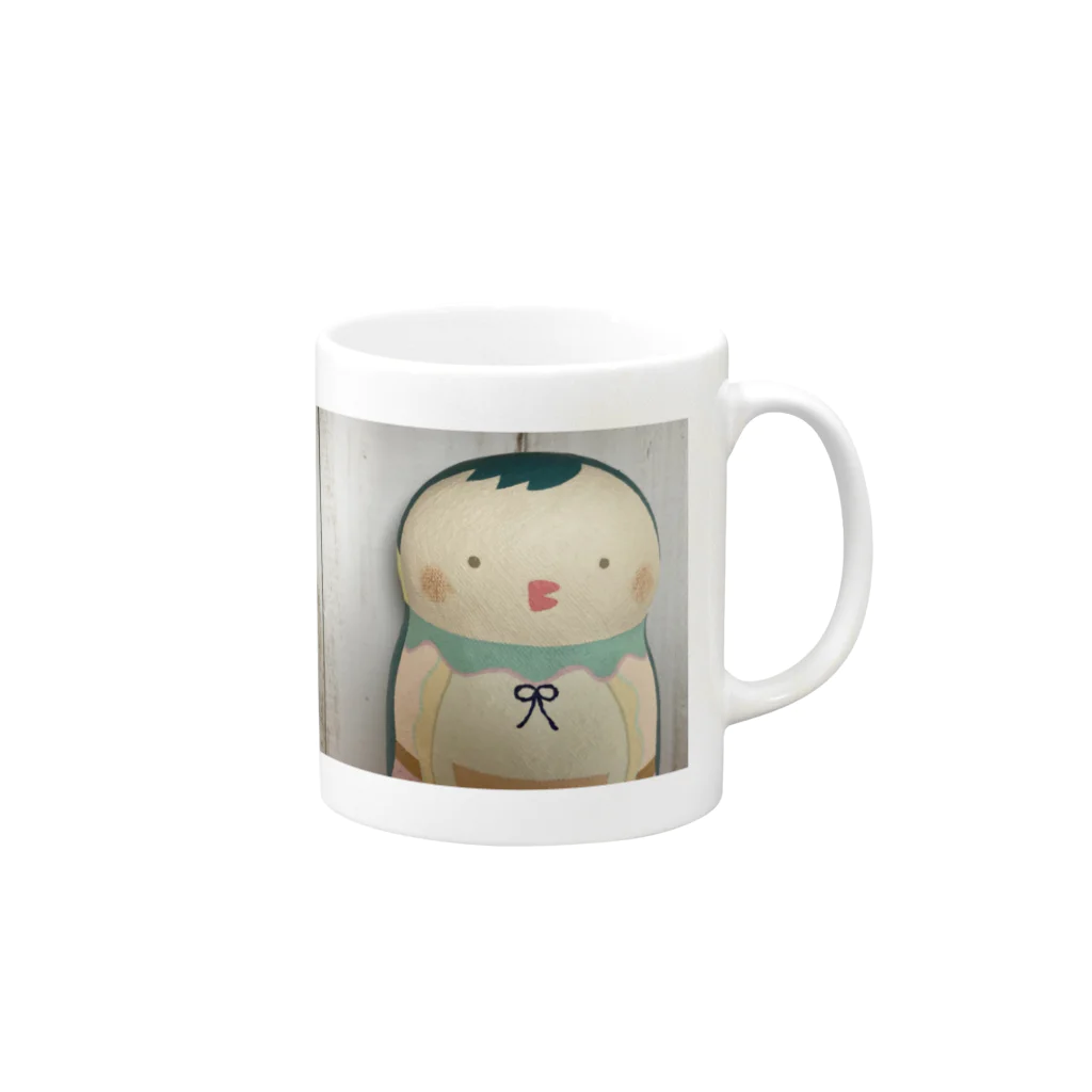 うきうき堂のアマビエちゃん Mug :right side of the handle